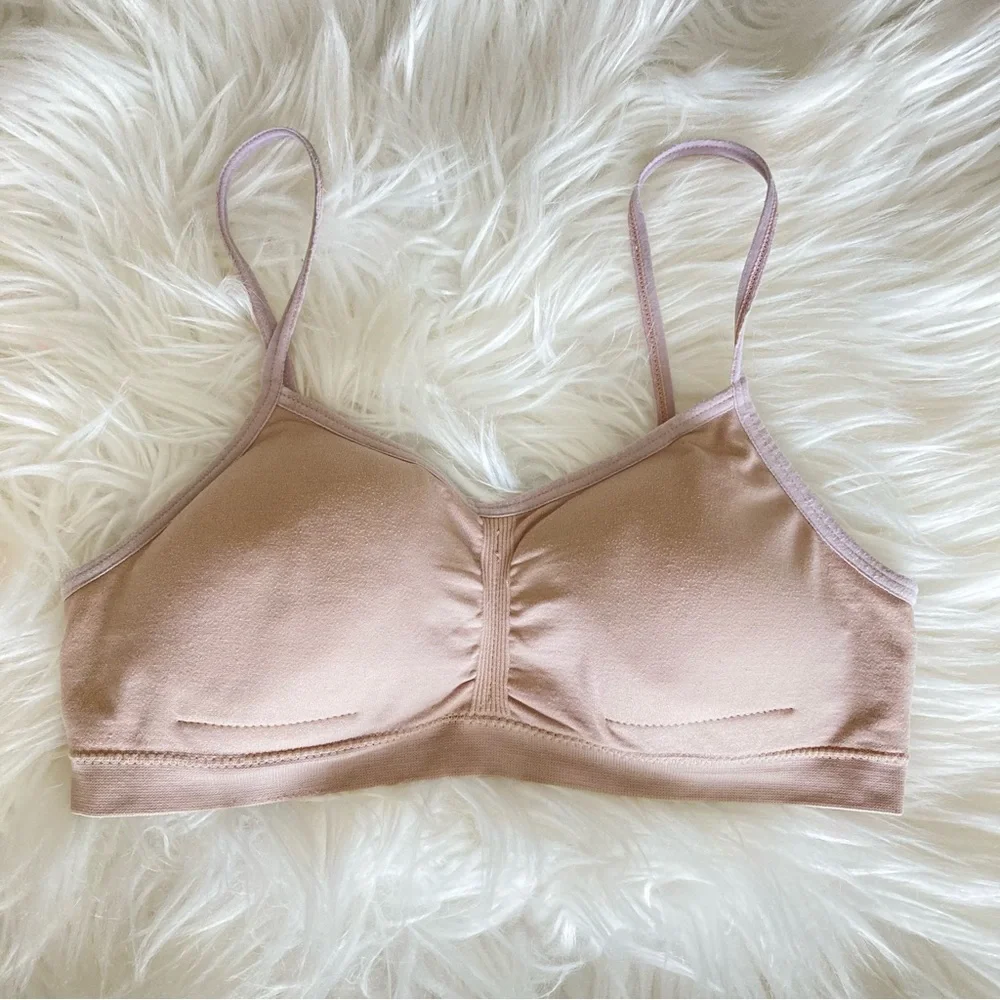 Natural Color Girls Seamless Bralette Everyday Bra